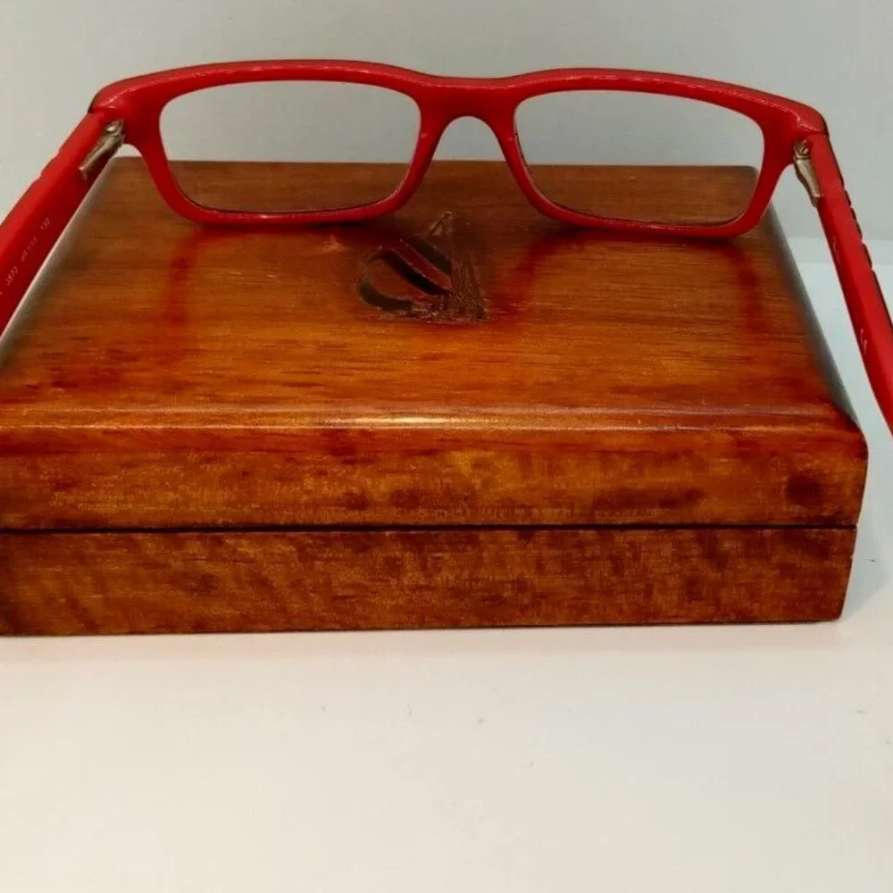 Pre-Owned Ray-Ban Jr. Red & Black RB 1535 Glasses